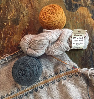 Yarn used in my Zuni Cardigan knitting pattern