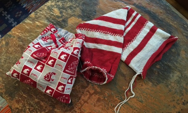 The Scoreboard Cowl knitting pattern, in progress