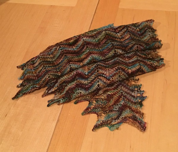 A finished object: Vittorio knit lace shawl by Corrina Ferguson